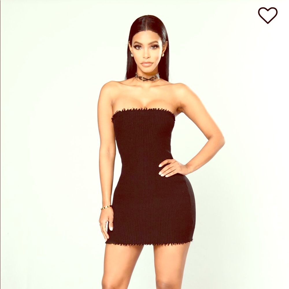 Black tube dress